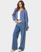 EDIKTED Sammi Puff Sleeve Knit Cardigan image number 4