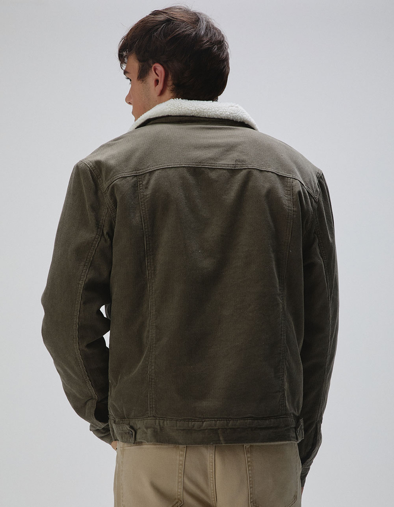 RSQ Mens Corduroy Sherpa Trucker Jacket image number 5