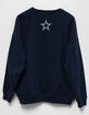 NFL Dallas Cowboys Embroidered Womens Crewneck Sweatshirt image number 5