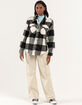 LOVE TREE Buffalo Plaid Womens Shacket  image number 4