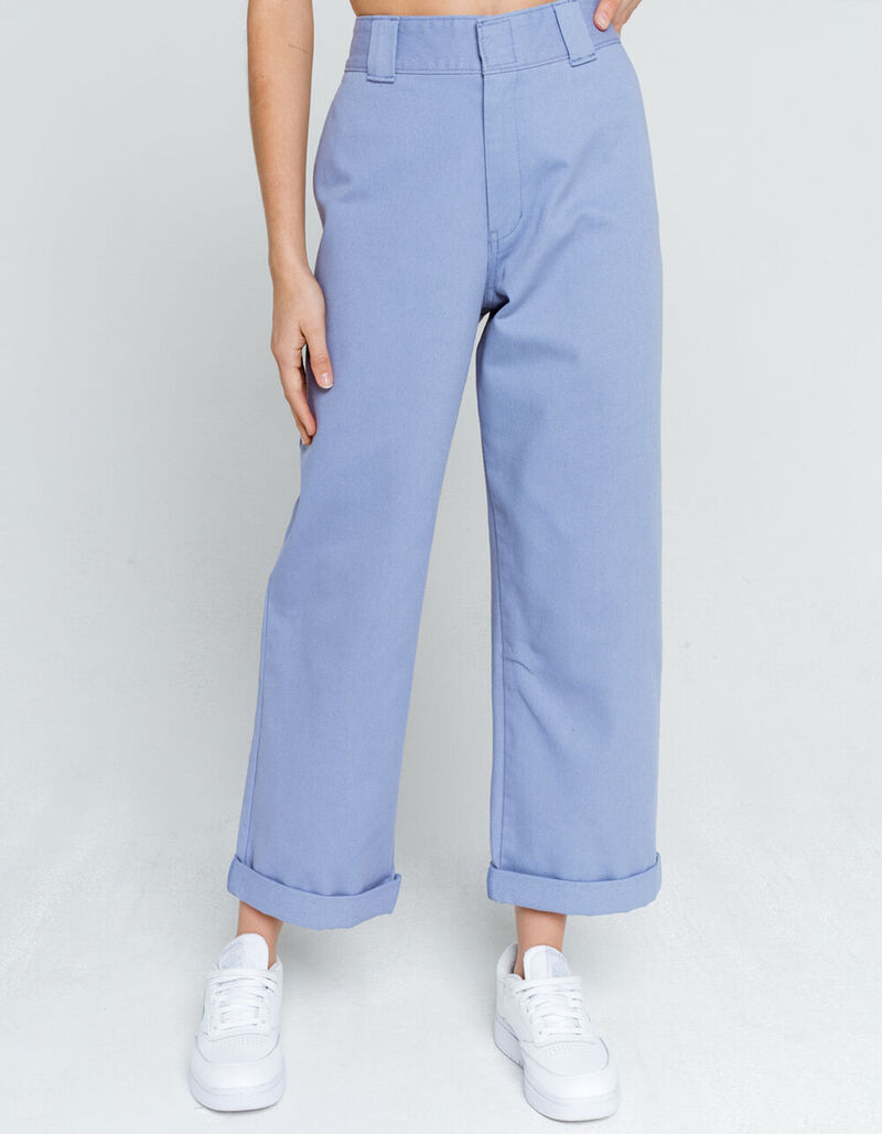 DICKIES Crop Roll Hem Womens Work Pants CHAMB 392434224