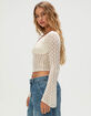 FULL TILT Womens Off The Shoulder Lace Top image number 3
