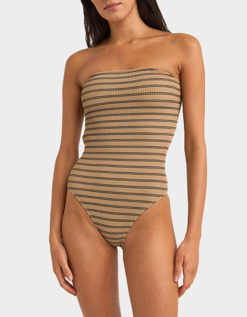 RHYTHM Sol Stripe Womens Strapless One Piece Swimsuit image number 0