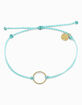PURA VIDA Gold Circle Mint Bracelet image number 1