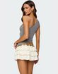 EDIKTED Knotted One Shoulder Asymmetric Top image number 5