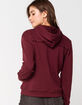 FULL TILT Seamed Wine Womens Hoodie image number 3