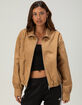RSQ Womens Oversized Twill Bomber Jacket image number 1