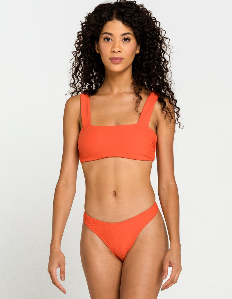 DAMSEL Honeycomb High Leg Bikini Bottoms image number 4