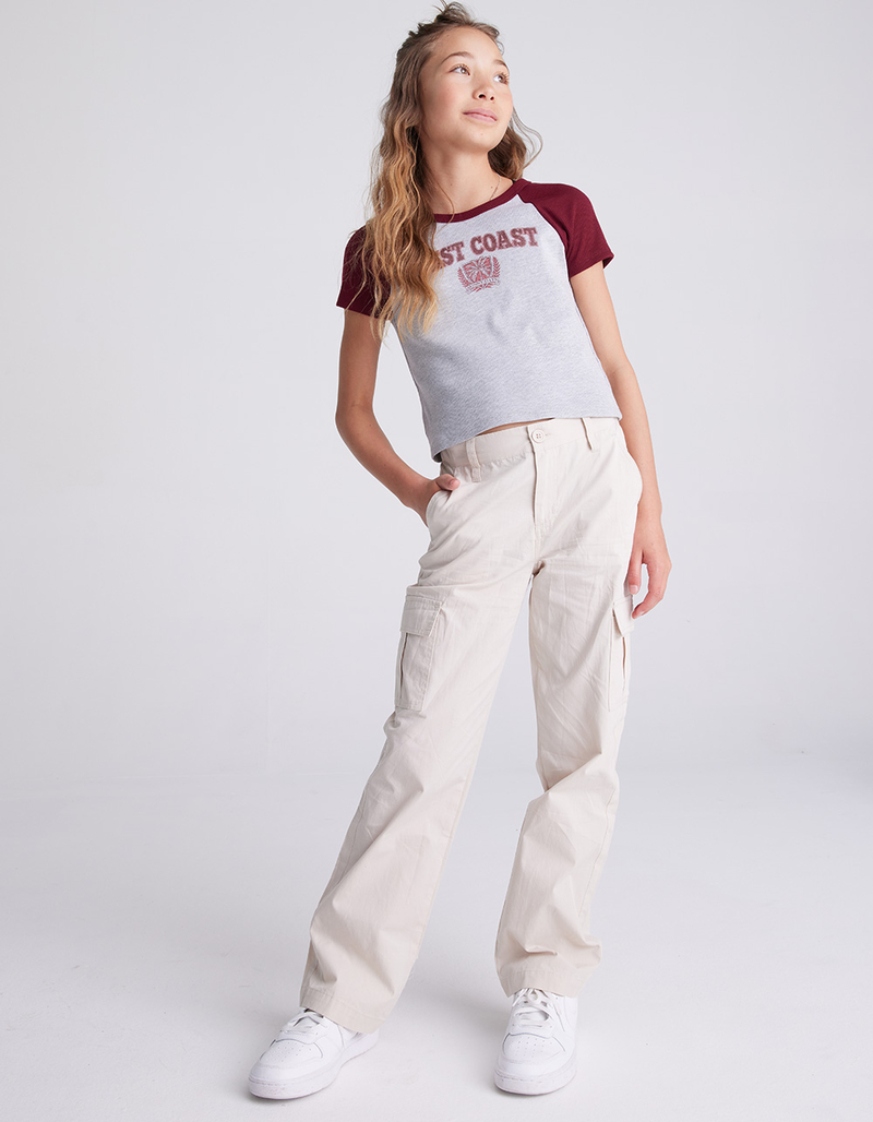 FULL TILT Elastic Waist Girls Cargo Pants image number 0