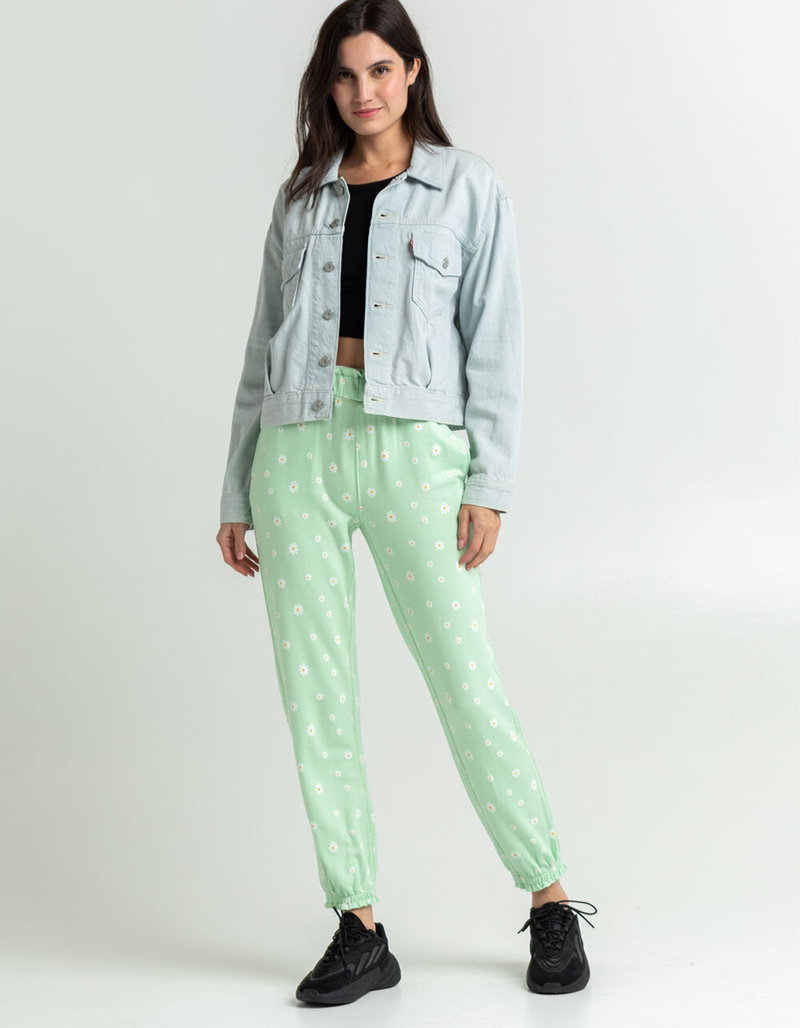 SKY AND SPARROW Printed Cozy Womens Jogger image number 0