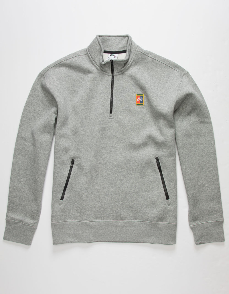 NIKE SB GFX Mens 1/4 Zip Sweatshirt image number 1