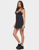 EDIKTED Reigna Lacey Polka Dot Mini Dress image number 2