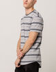 BIRCH BLACK Retro Stripe Mens Pocket Tee image number 2