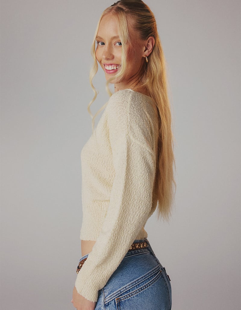 NECTAR CLOTHING Womens Off The Shoulder Sweater image number 5