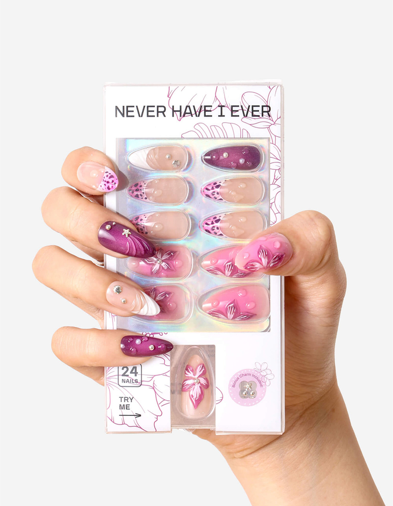 NEVER HAVE I EVER Super Bloom Almond Press-On Nails image number 2