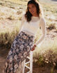 FULL TILT Low Rise Womens Maxi Skirt image number 5