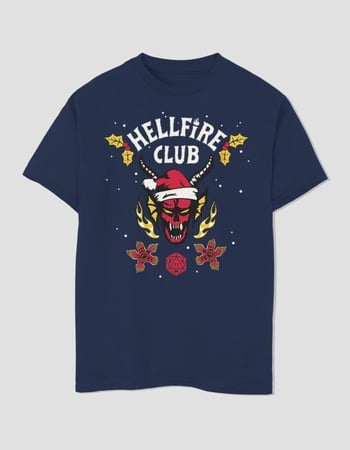 STRANGER THINGS Hellfire Holiday Unisex Kids Tee Primary Image