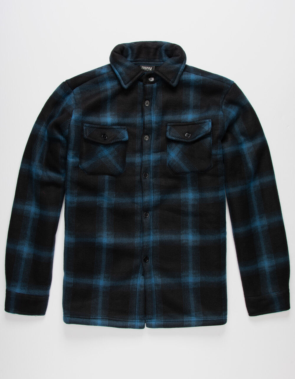 Blue Sherpa Flannel Jacket 
