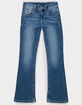 MISS ME Fleur De Lis Girls Mid Rise Bootcut Jeans image number 1