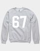 COLLEGIATE 67 Unisex Crewneck Sweatshirt image number 1