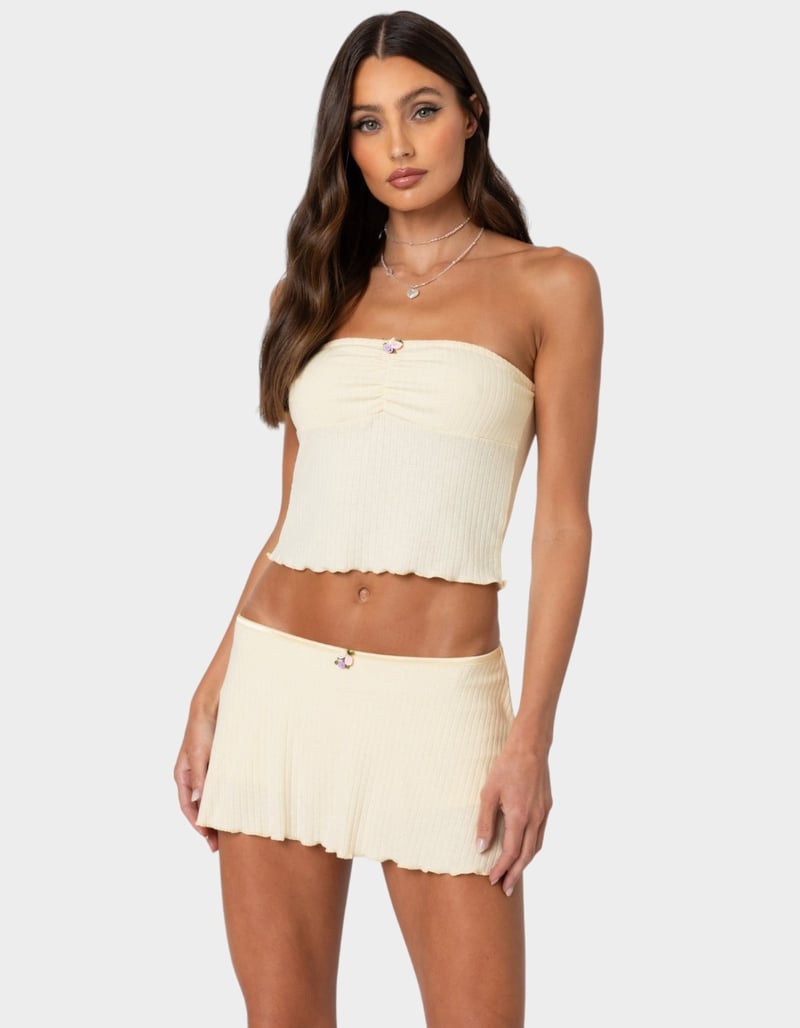 EDIKTED Dosina Pointelle Tube Top image number 0