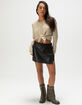 JJXX Sofia Faux Leather Womens Mini Skirt image number 5