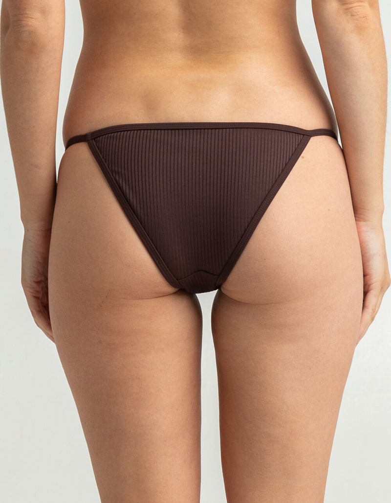 DAMSEL Flat Ribbed Super Cheeky Bikini Bottoms image number 2