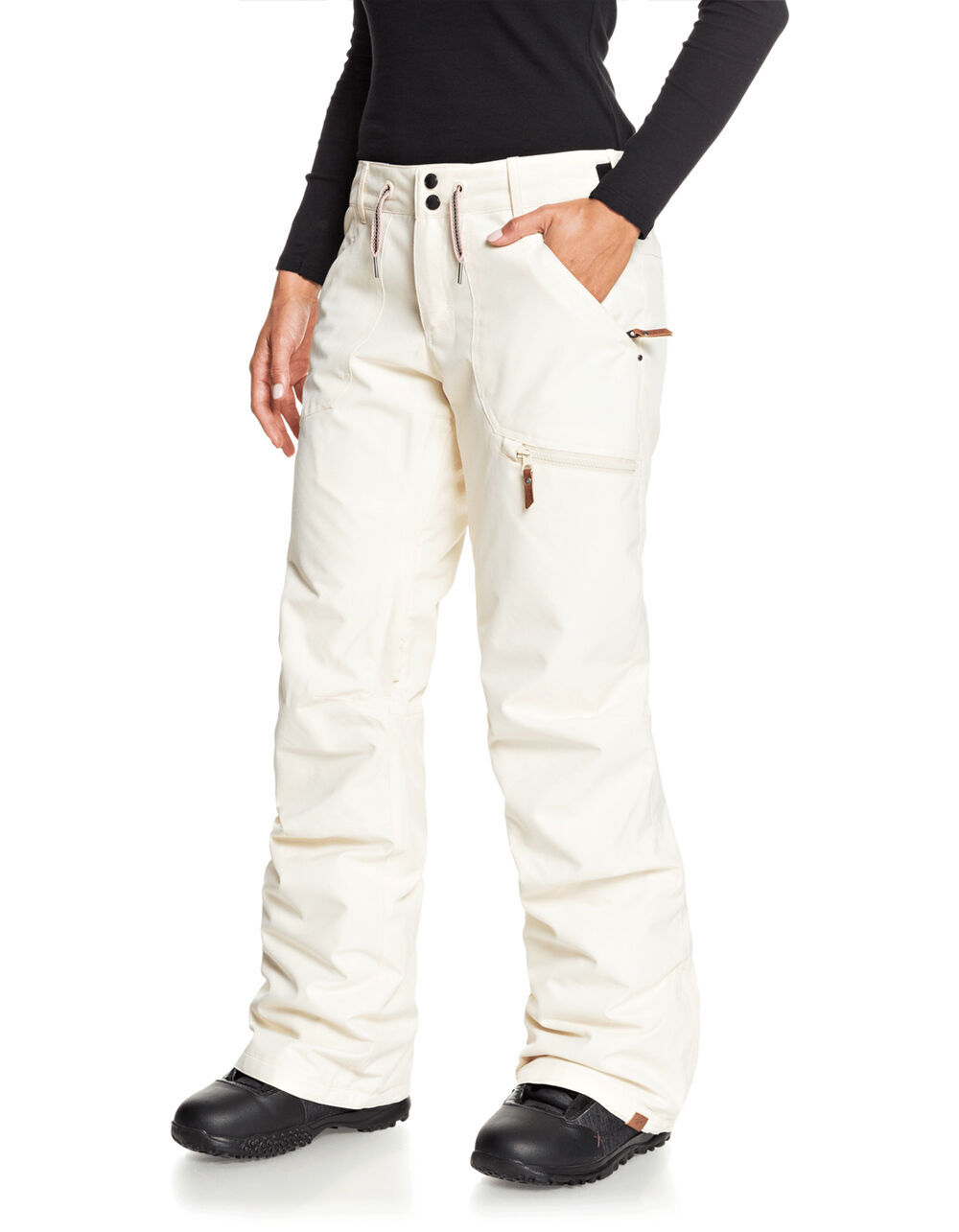 ROXY Nadia Womens Off White Snow Pants 