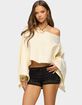 EDIKTED Sharla Off Shoulder Poncho Sweater image number 1