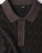 FORMER Expansion Knit Mens Long Sleeve Polo Shirt image number 4