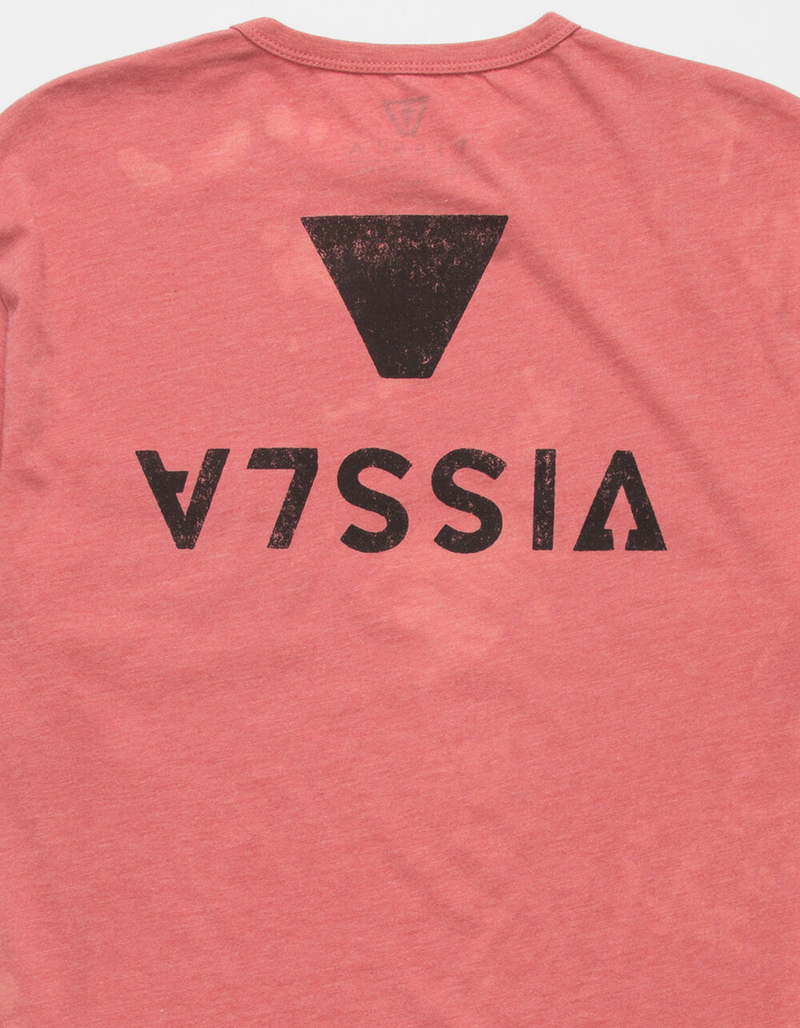 VISSLA Capsized Bleach Mens Coral Pocket Tee image number 3