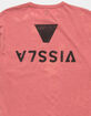 VISSLA Capsized Bleach Mens Coral Pocket Tee image number 4