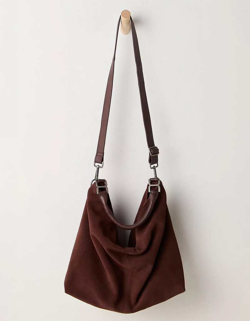 FREE PEOPLE Suzie Suede Slouchy Tote Bag image number 1