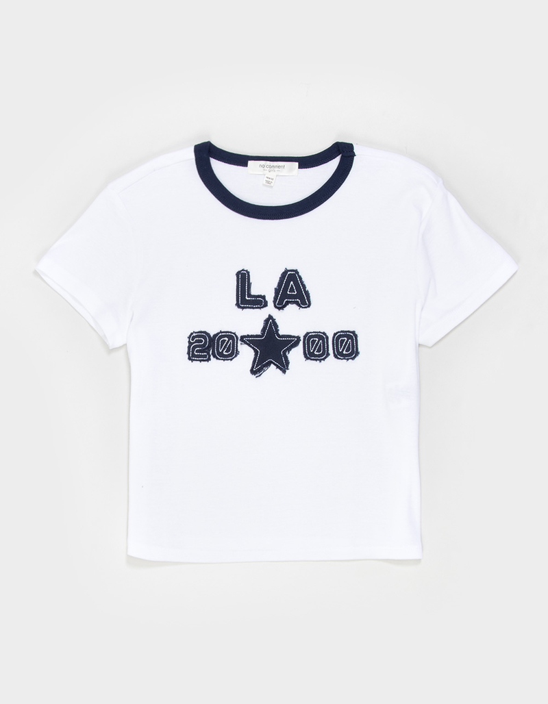 NO COMMENT LA 2000 Patch Girls Tee image number 0