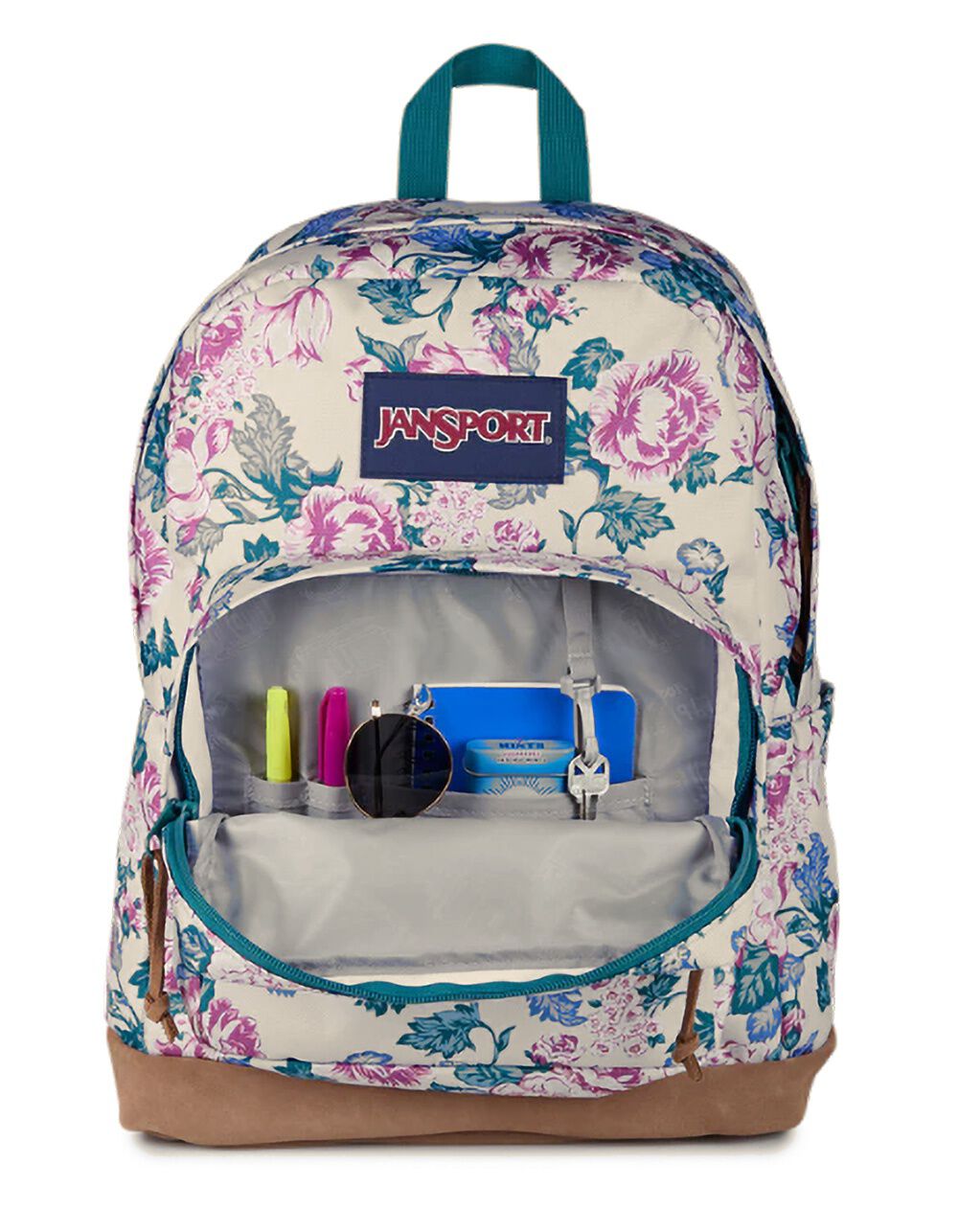 JANSPORT Right Pack Backpack - RUSTIC ROSES MOON FLOWER - ONE SIZE