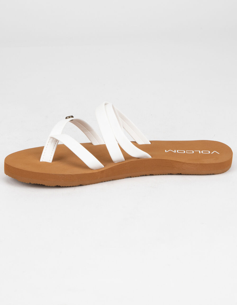 VOLCOM Easy Breezy Girls White Sandals image number 3