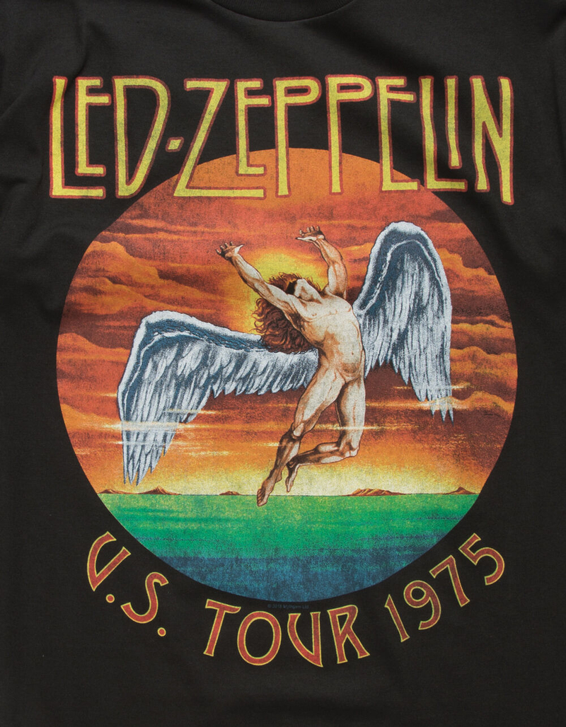 ARACA MERCH Led Zeppelin 1975 Mens T-Shirt image number 1