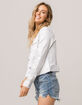 IVY & MAIN Ripped White Womens Denim Jacket image number 2