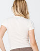 BDG Urban Outfitters Washed Womens White Baby Tee image number 3