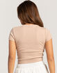 FULL TILT Bear Bow Womens Baby Tee image number 3