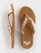 ROXY Porto Raffia Womens Thong Sandals image number 5