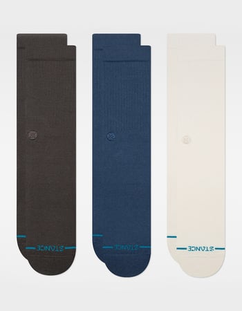 STANCE Icon 3 Pack Mens Crew Socks Primary Image