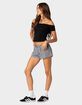 EDIKTED Gingham Boxer Shorts image number 5