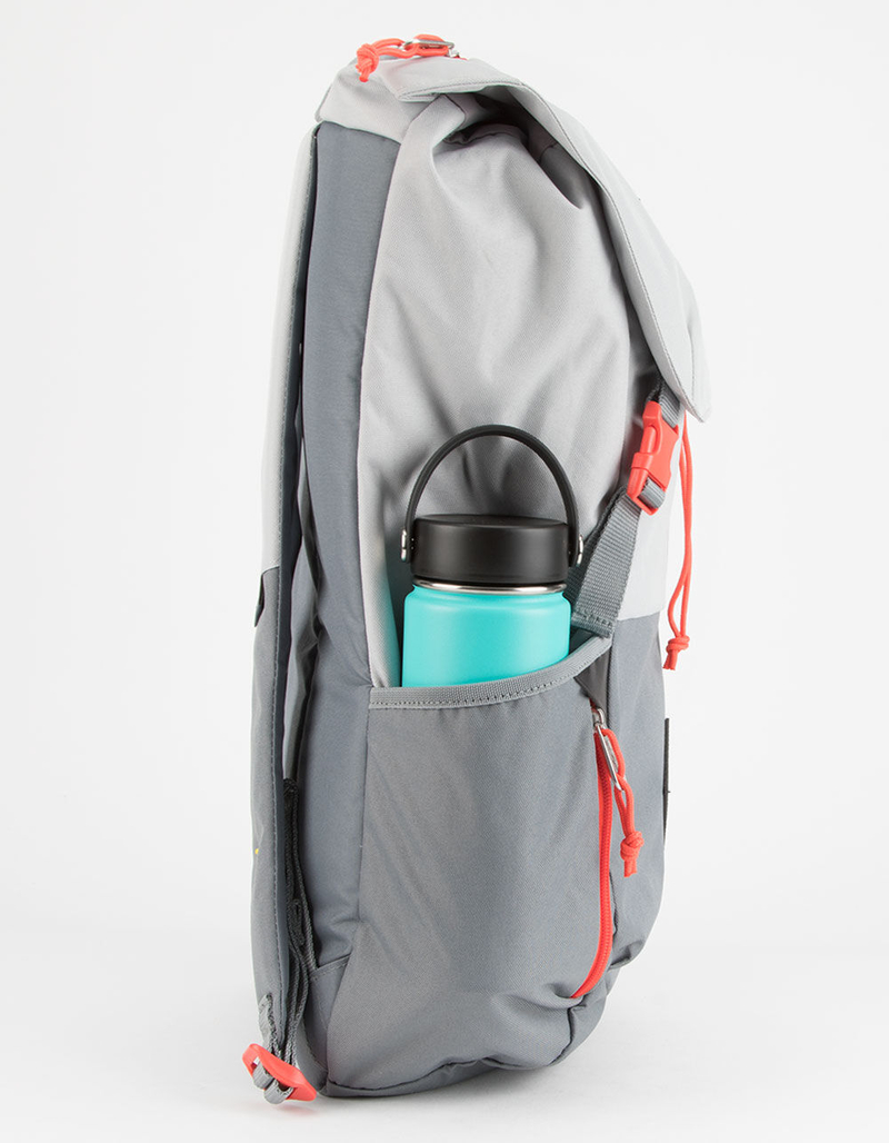 JANSPORT Pike Bayonet Grey & Orange Backpack image number 2