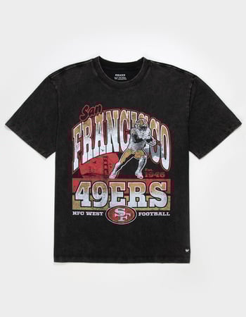 THE WILD COLLECTIVE San Francisco 49ers Player Mens Washed Boxy Tee Primary Image