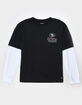 THE WILD COLLECTIVE San Francisco 49ers Mens Long Sleeve Boxy 2fer Tee image number 2