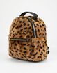 ORCHID LOVE Faux Fur Leopard Mini Backpack image number 2