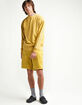 RSQ Premium Mens Pale Yellow Crewneck Sweatshirt image number 5