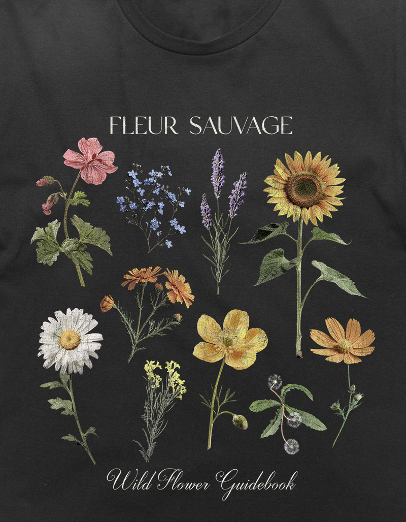 FLOWER Wild Flower Guidebook Unisex Tee image number 1