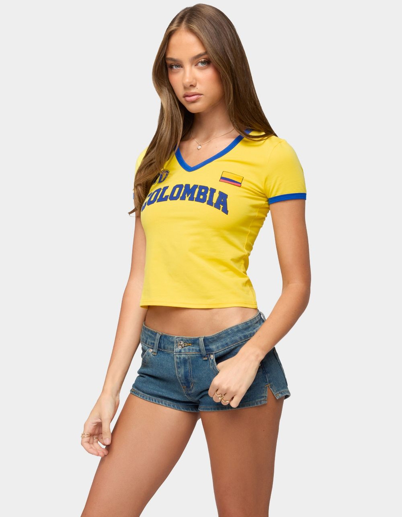 EDIKTED Colombia 08 V-Neck Tee image number 1